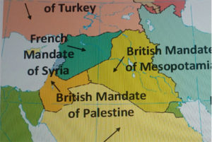 Partition of the countries of the Middle East after WW2.