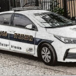 Israeli police car